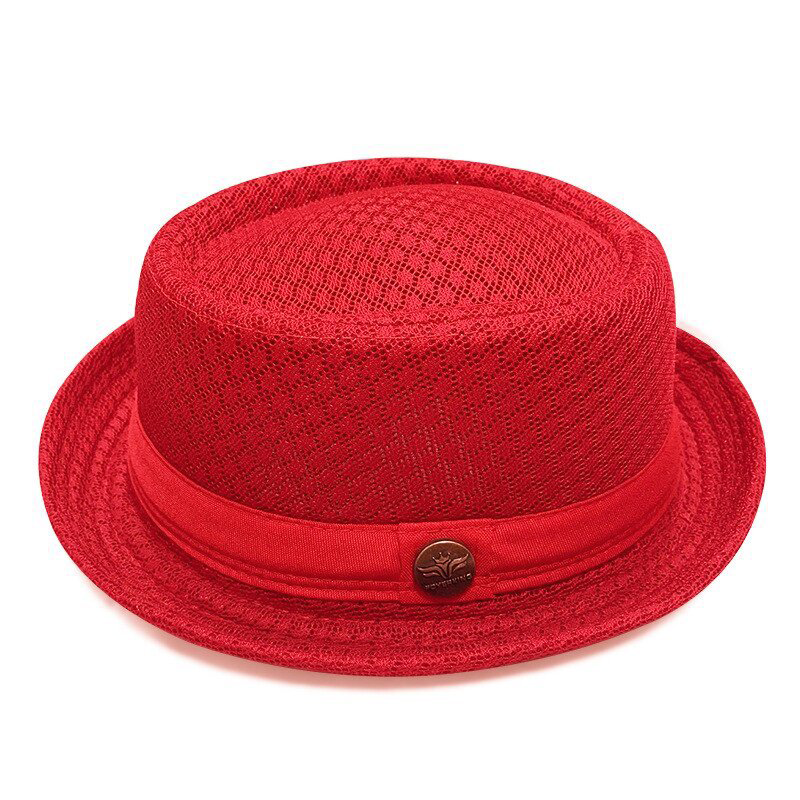 Sommer Pork Pie Hut Mesh atmungsaktiv für Damen und Herren