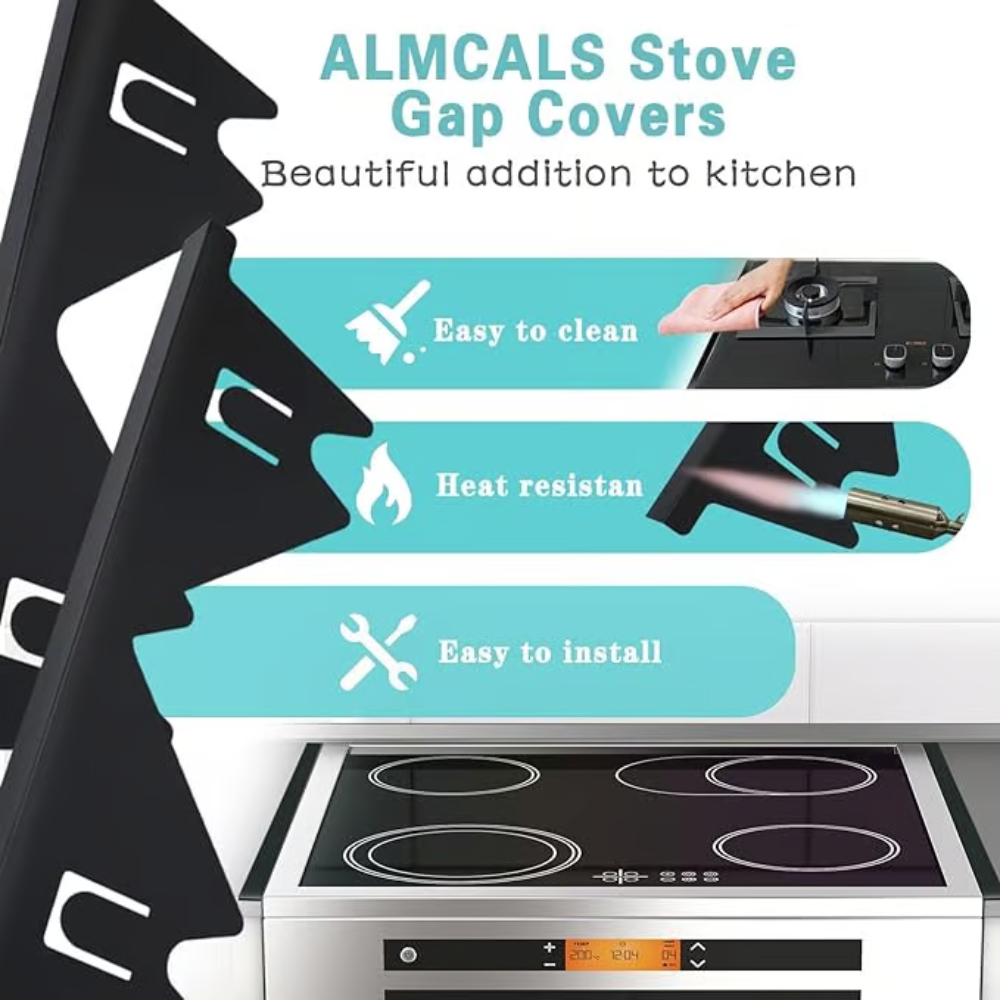 Adjustable Stove Gap Cover – No More Crumbs or Lost Utensils