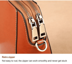 Small Crossbody Bag in Leather Look with Multiple Compartments – Adjustable Strap
