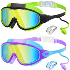 Schwimmbrille Anti-Beschlag mit Ohrstöpseln - 2er-Set