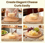 Cheese slicer rosettes stainless steel wood – Swiss craftsmanship