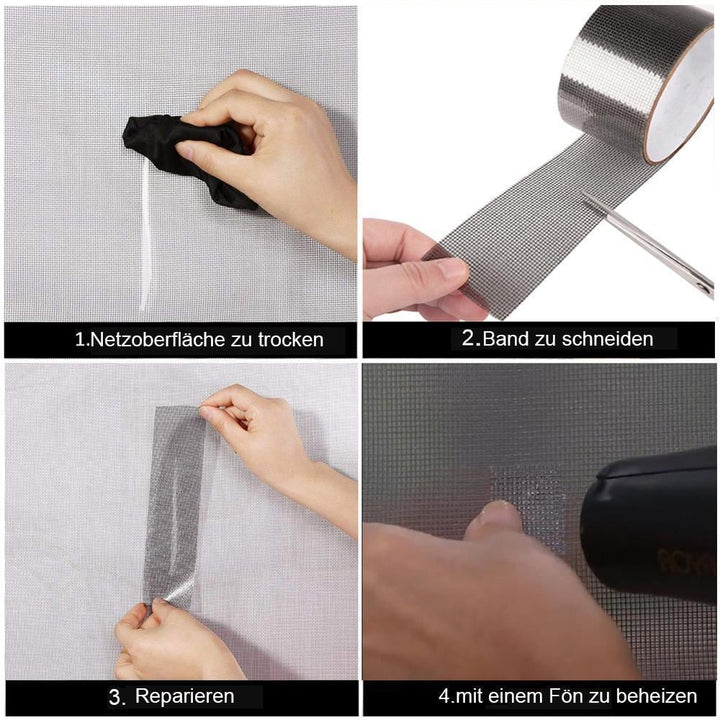 Fly screen repair tape for damaged insect screens