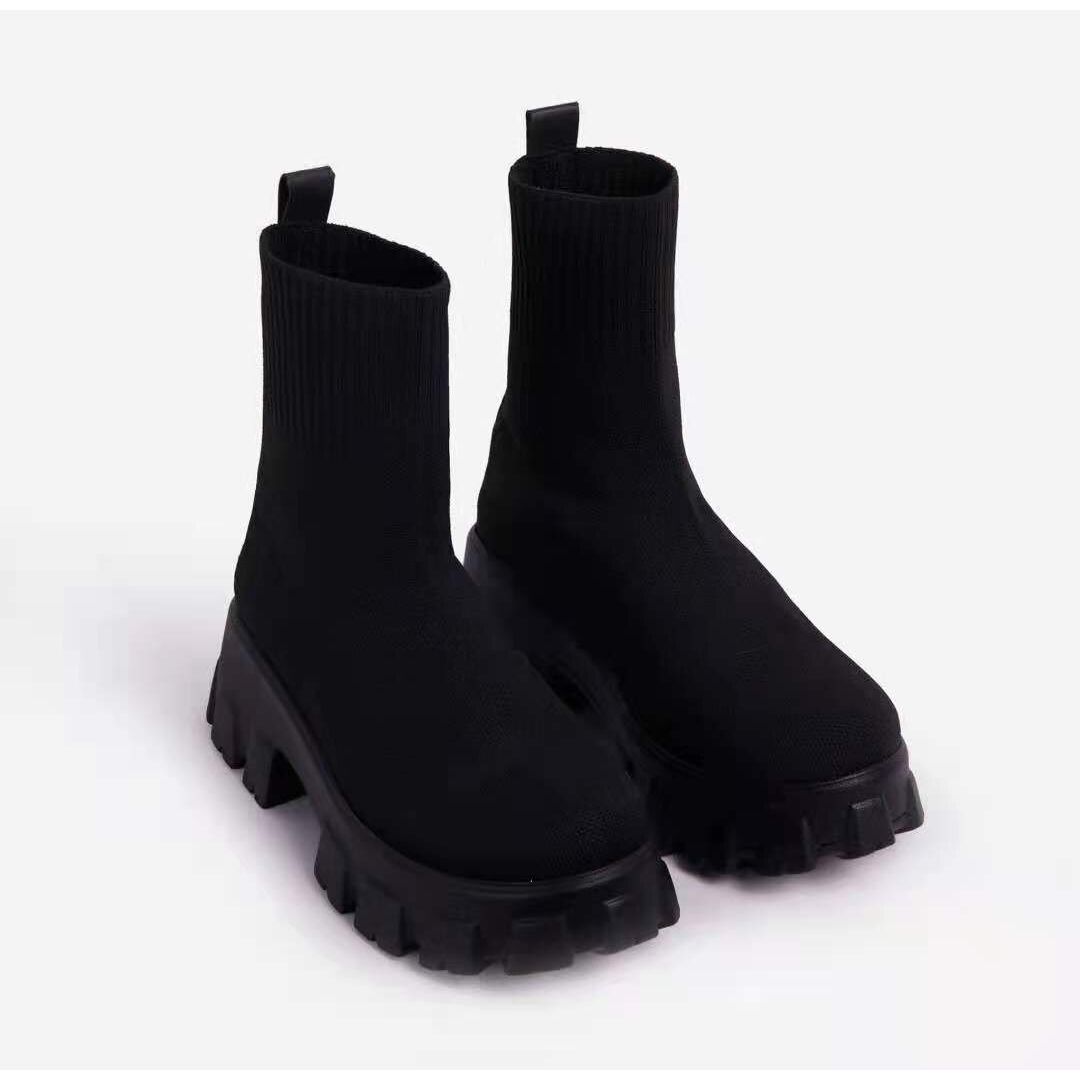 Chelsea Boots Damen mit dicker Sohle