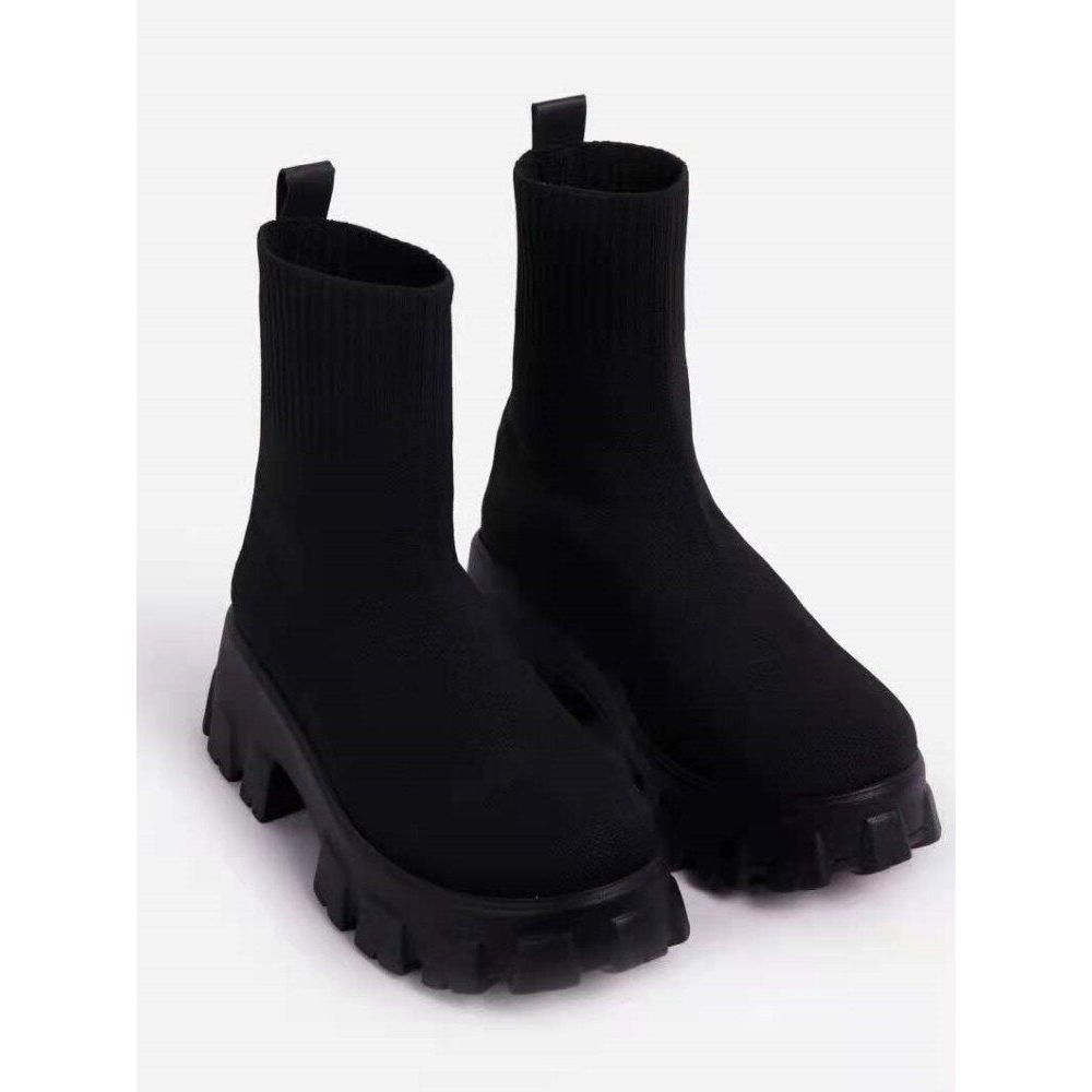 Chelsea Boots Damen mit dicker Sohle