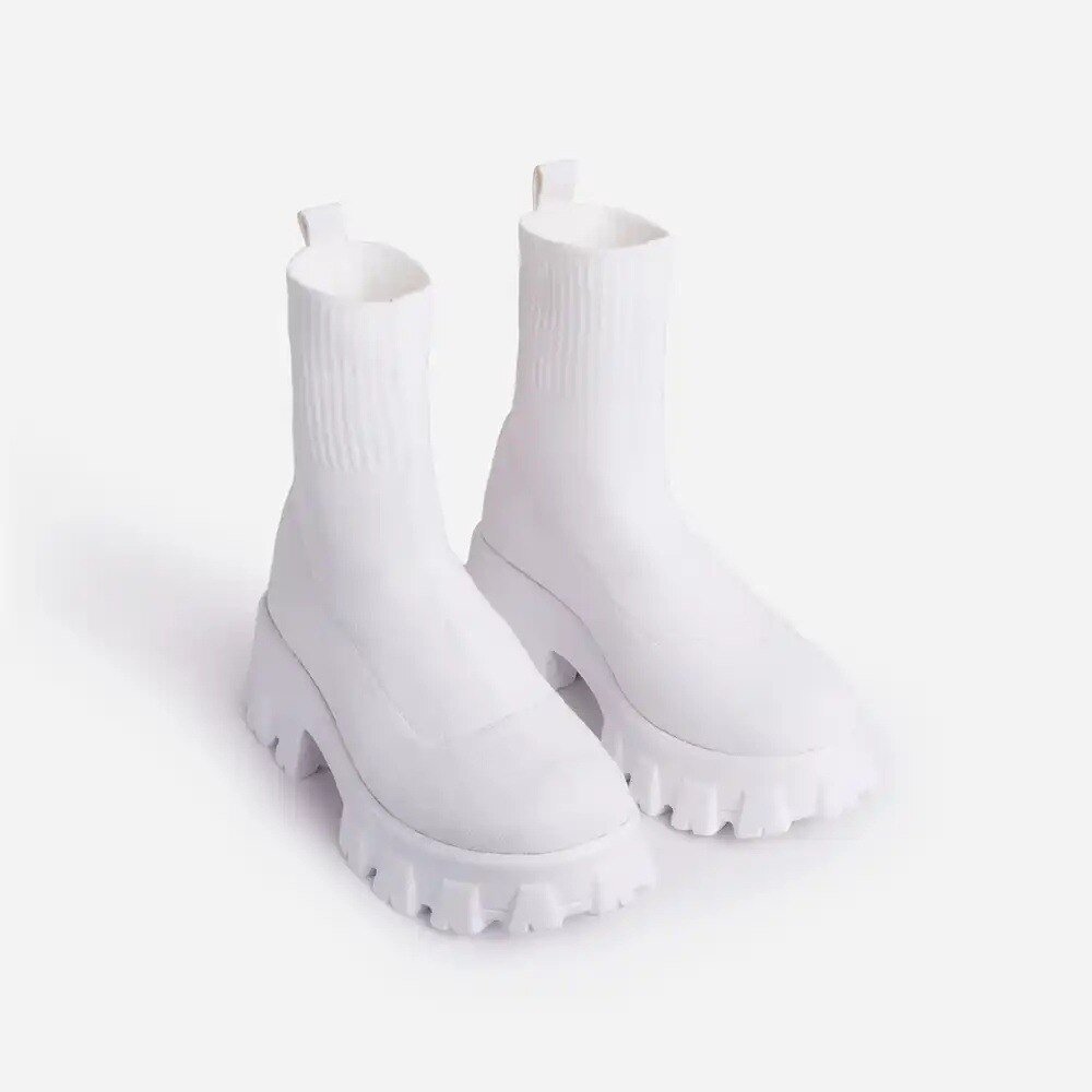 Chelsea Boots Damen mit dicker Sohle