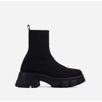 Chelsea Boots Damen mit dicker Sohle