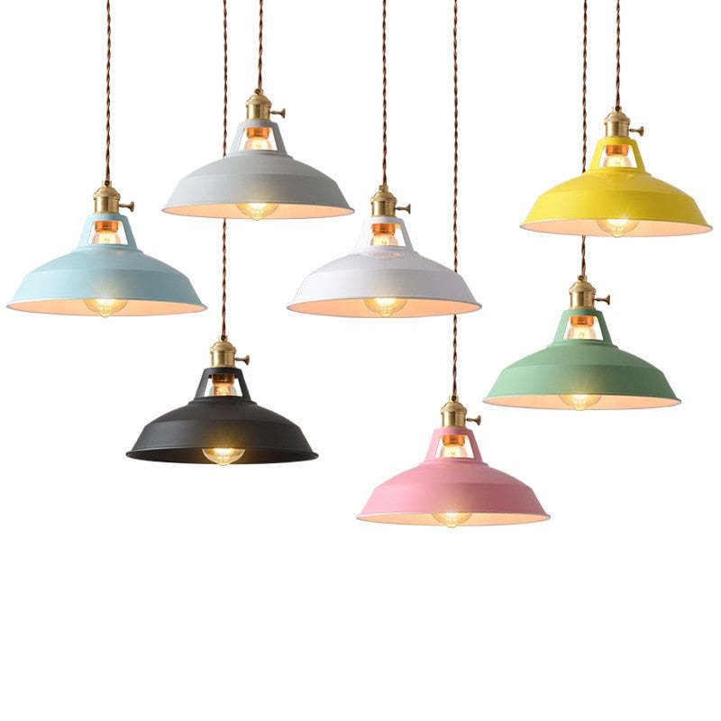 Pendelleuchte Industrial mit Metallschirm