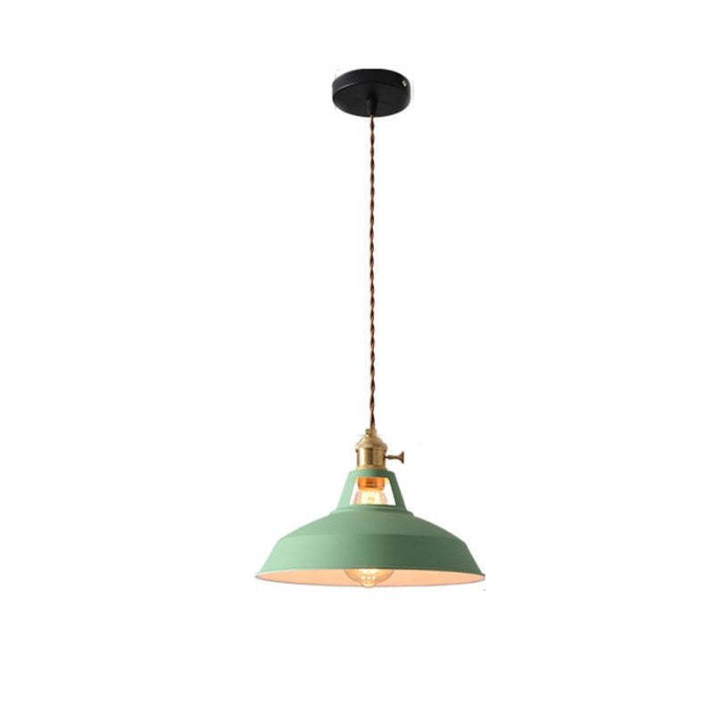 Pendelleuchte Industrial mit Metallschirm