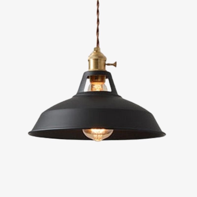 Pendelleuchte Industrial mit Metallschirm