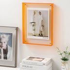 Acrylic picture frame with floating effect – clear, modern, 5 sizes