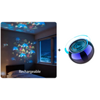 LED projector with rotating light effects