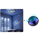 LED projector with rotating light effects