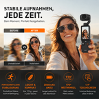 1080P Pocket Camera with Foldable Display and Touchscreen