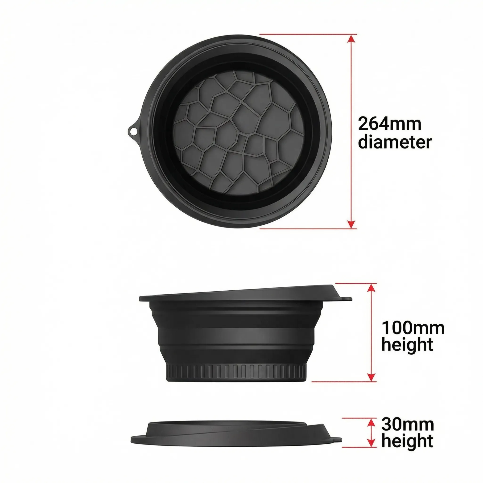 Eiswürfelform Silikon Ø 26,4 cm – Sechseck-Design