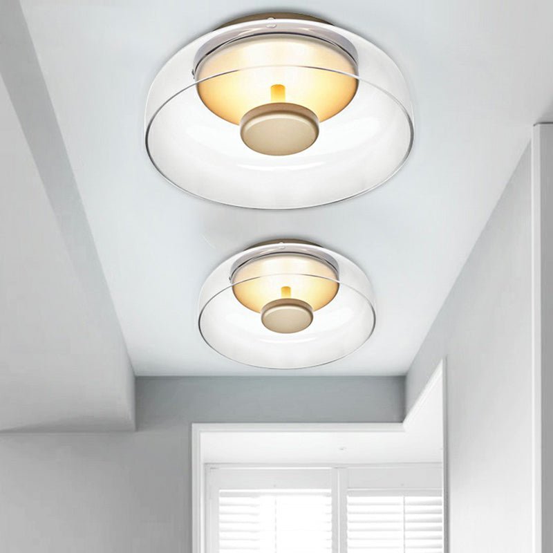 LED-Deckenleuchte aus Glas