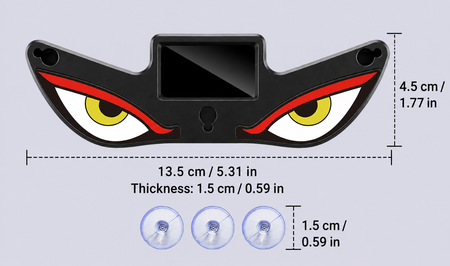 LED Car Window Light Solar with Eye Design