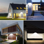 Solar LED wall light with motion sensor – waterproof