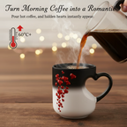 Thermoactive Ceramic Mug Heart Design – Color Change with Heat