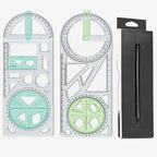Multifunctional Geometry Ruler with Protractor