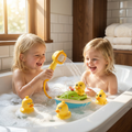 Bath toy boat with shower head – interactive water play