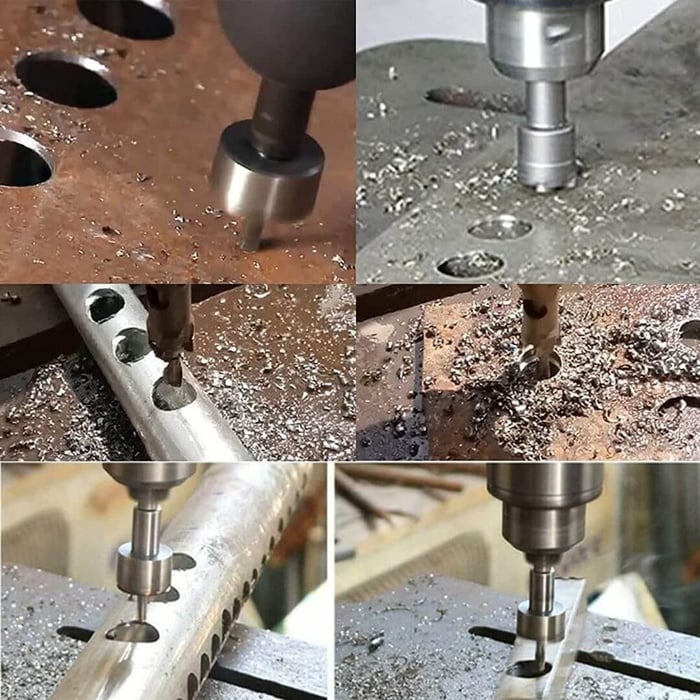 Metallbohrer-Set HSS Karbid 5-teilig für Metall Holz Kunststoff