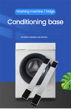 Adjustable roller base for heavy household appliances