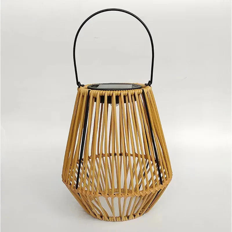 Solar Lantern Rattan with Automatic Sensor