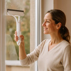 3-in-1-Fensterabzieher mit Sprühfunktion – Streifenfreies Glas in einem Durchgang