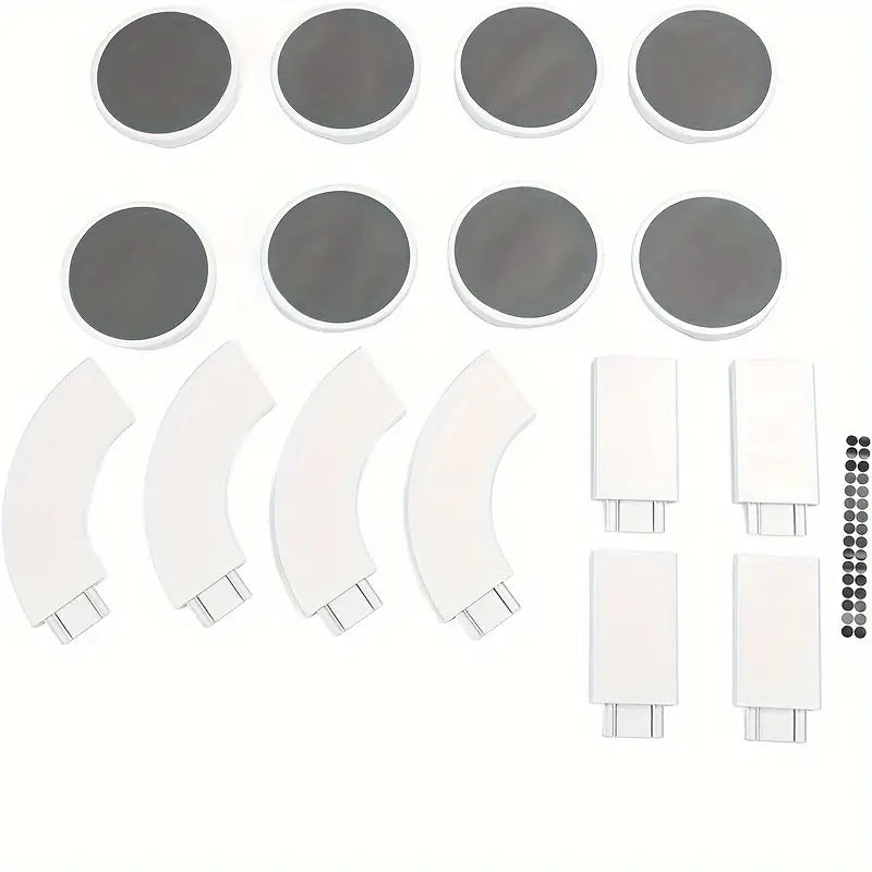 Rotating tray set for the dining table – 8 non-slip serving plates