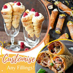 Horn-Shaped Pastry Molds Set – Bake Crispy Cream Rolls at Home