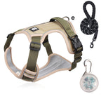 Hundegeschirr Set mit LED-Halsband – Anti-Zieh Design