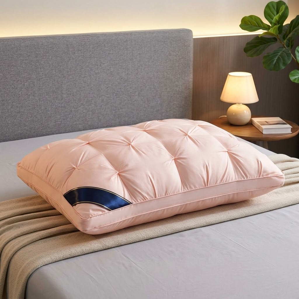 Nackenkissen ergonomisch mit 3D-Zopfmuster