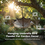 Metal Bird Bath Umbrella Design – Hanging for Garden