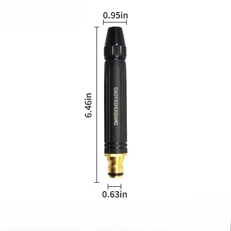 High-pressure spray gun with booster nozzle for car and garden