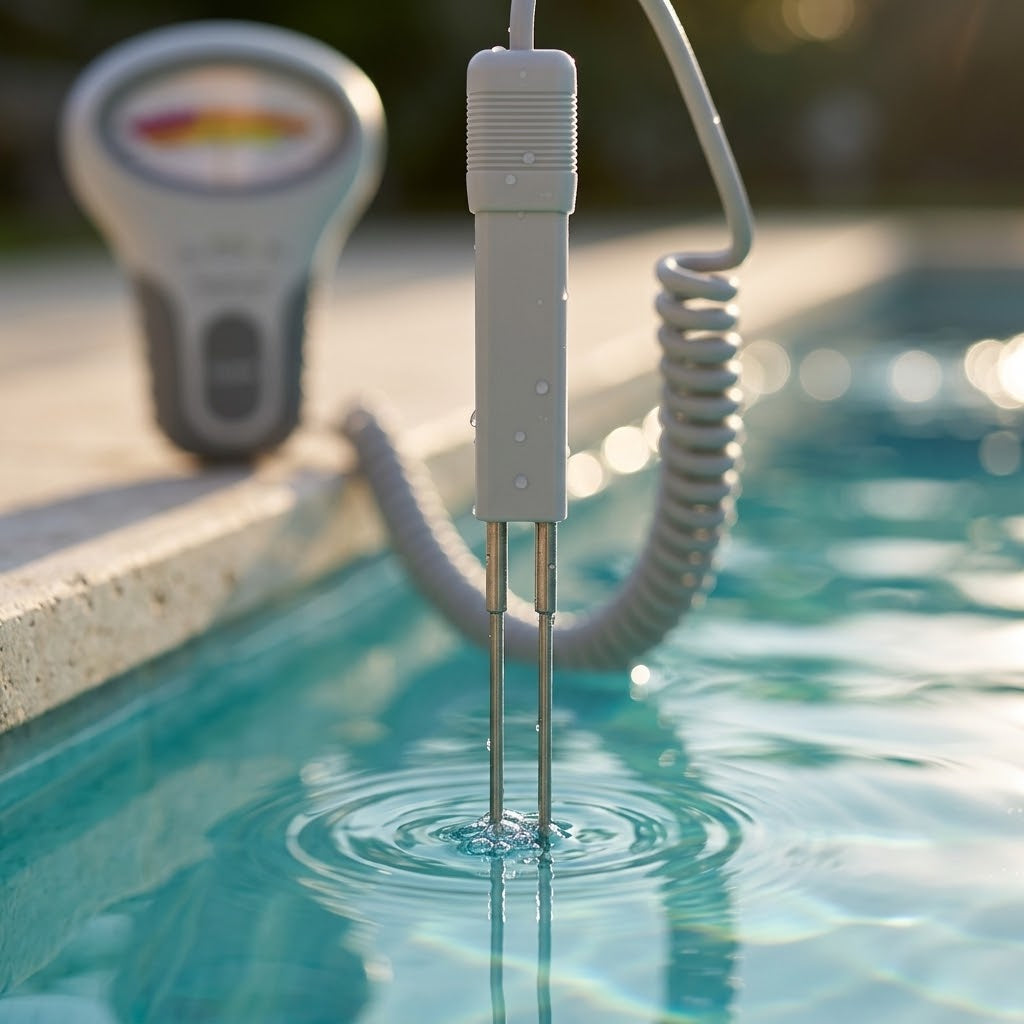pH and chlorine meter for pools and hot tubs