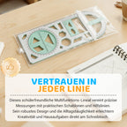 Multifunctional Geometry Ruler with Protractor