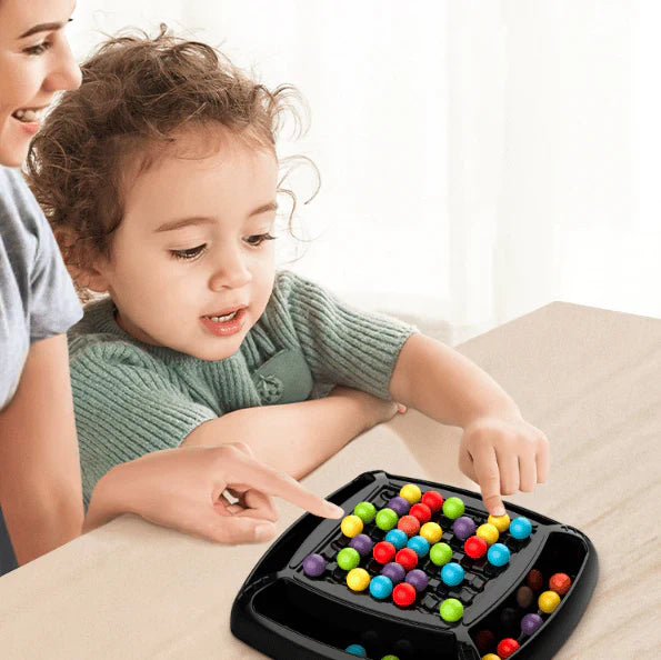 Strategy game with colorful balls – logic and tactics for young and old