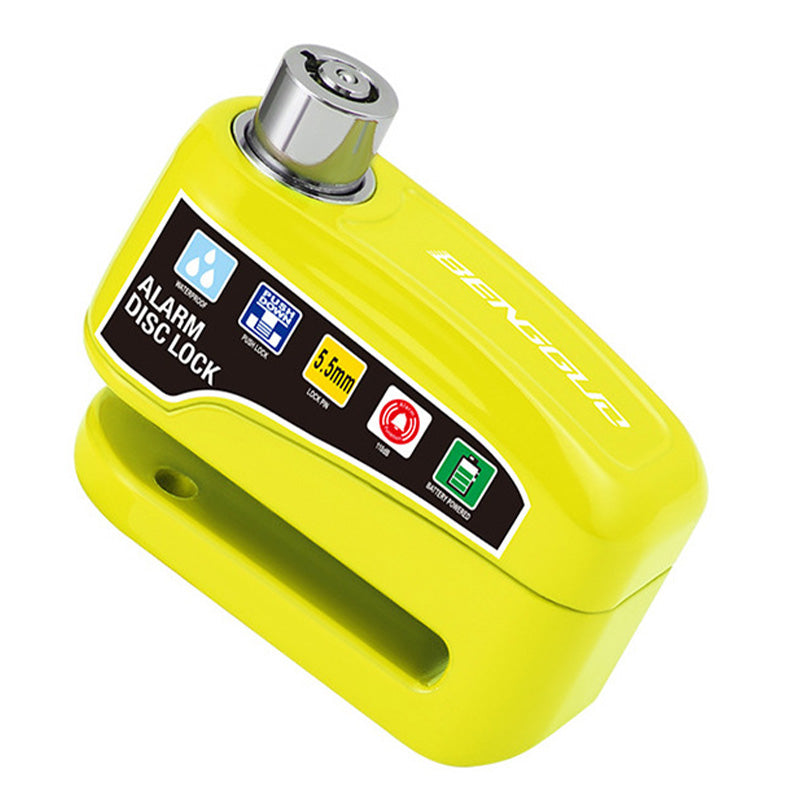 Brake disc lock with 110 dB alarm – theft protection