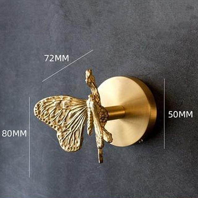 Wandhaken Messing Tierkopf-Design – Dekorativer Garderobenhaken