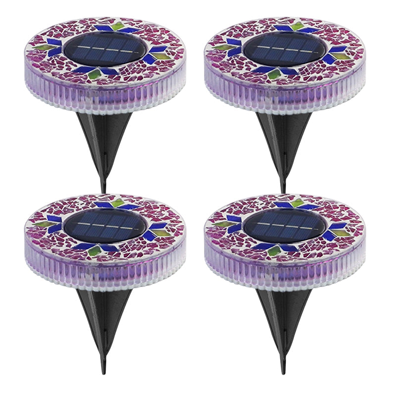 Solar garden lights mosaic design – 6 LEDs, up to 10 hours