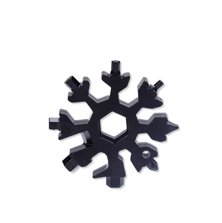 18-in-1 Multitool Edelstahl Schneeflocke-Design