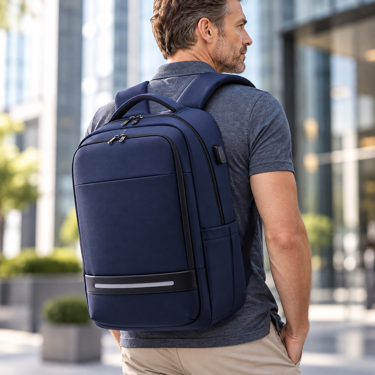 Reiserucksack erweiterbar mit Laptopfach