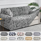 Sofabezug Stretch mit Blumenmuster