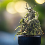 Garden Stake Forest Spirit with Natural Motif made of Acrylic