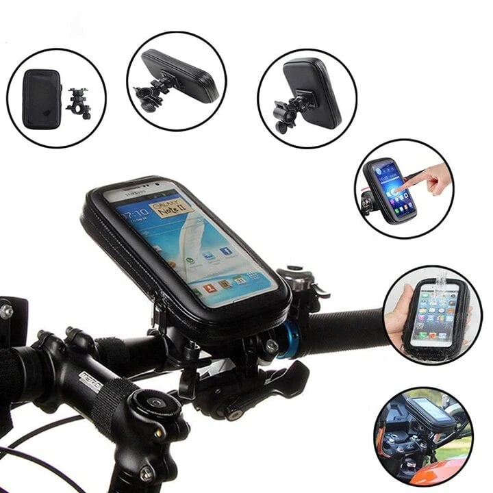 Smartphone-Halterung Fahrrad wasserdicht mit kabellosem Laden