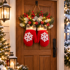 LED-Fäustlinge Weihnachtsdeko mit 20 warmweißen LEDs