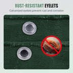 Waterproof tarpaulin with UV protection
