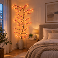 LED cherry blossom branch lights 1.6 m, 48 lights - warm white, with remote control