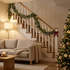 Grüne Girlande für die Weihnachtsdeko, biegsam, für Kamin und Treppe