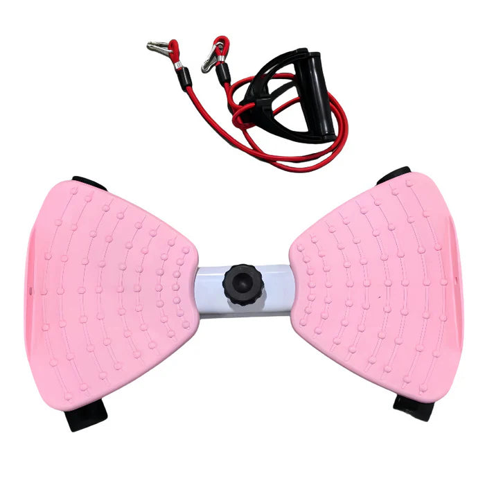 Twist stepper with resistance bands – Full-body workout at home